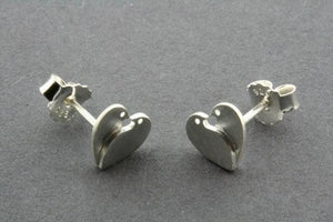 Silver earring studs
