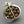Load image into Gallery viewer, Pomegranate brooch - brass & garnet