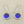 Load image into Gallery viewer, blue circle seaglass earring - Makers & Providers