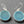 Load image into Gallery viewer, Large circle seaglass earring - sky blue - sterling silver