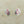 Load image into Gallery viewer, multi colour enamel heart in shield studs - Makers & Providers