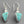 Load image into Gallery viewer, Triangle turquoise drop earrings - sterling silver - Makers & Providers
