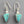Load image into Gallery viewer, Triangle turquoise drop earrings - sterling silver - Makers & Providers