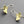 Load image into Gallery viewer, Ginkgo leaf earring - small - brass & silver - Makers & Providers