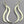 Load image into Gallery viewer, 2 x curve earring - sterling silver - Makers & Providers