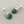 Load image into Gallery viewer, Turquoise stone earrings with silver hooks on a gray background