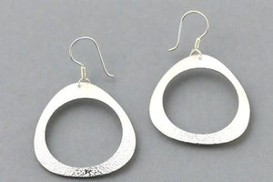 Textured cutout drop earrings - Makers & Providers