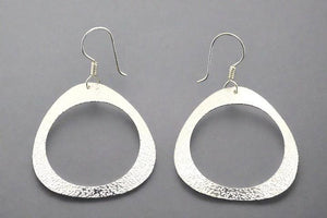 Textured cutout drop earrings - Makers & Providers
