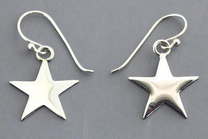 Star hook earring - sterling silver - Makers & Providers