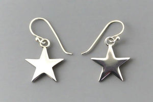 Star hook earring - sterling silver - Makers & Providers