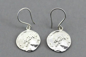 Ancient Greek coin earring - sterling silver - Makers & Providers
