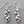 Load image into Gallery viewer, Beaded drop earring - sterling silver