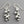 Load image into Gallery viewer, Beaded drop earring - sterling silver