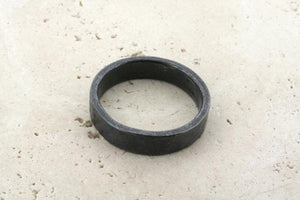 5mm hammered oxidized band - Makers & Providers