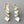Load image into Gallery viewer, chain of diamonds drop earrings - gold & silver - Makers & Providers