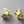 Load image into Gallery viewer, Wisteria stud - gold & silver - Makers & Providers