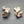 Load image into Gallery viewer, Wisteria stud - rose gold & silver - Makers & Providers