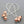 Load image into Gallery viewer, 3 bell earring - rose gold & silver - Makers & Providers