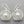 Load image into Gallery viewer, Crown & pearl earring - silver - Makers & Providers