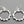 Load image into Gallery viewer, Wreath hoop earring - silver - Makers & Providers
