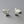 Load image into Gallery viewer, French Bulldog face stud - sterling silver