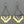 Load image into Gallery viewer, Gatsby drop earring - 22Kt gold over silver and oxidized