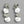 Load image into Gallery viewer, Halophila drop earring - silver & oxidized