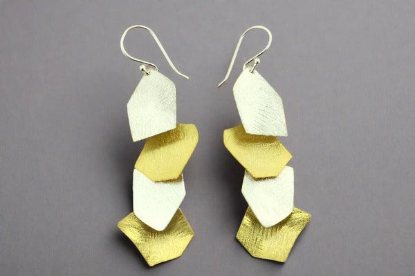 4 x shard earring - gold over sterling silver - Makers & Providers
