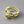 Load image into Gallery viewer, 2 x ring stacker with cubic zirconia - 22Kt gold over silver
