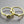 Load image into Gallery viewer, 2 x ring stacker with cubic zirconia - 22Kt gold over silver