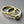 Load image into Gallery viewer, 2 x ring stacker with cubic zirconia - 22Kt gold over silver
