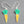 Load image into Gallery viewer, silver and enamel carrot earring