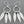 Load image into Gallery viewer, 3 spear chandelier drop earring - fine silver - Makers & Providers