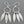 Load image into Gallery viewer, 3 spear chandelier drop earring - fine silver - Makers & Providers