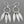 Load image into Gallery viewer, 3 spear chandelier drop earring - fine silver - Makers & Providers