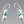 Load image into Gallery viewer, blue chalcedony and pearl earring - silver