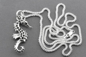 Seahorse pendant necklace - sterling silver - Makers & Providers