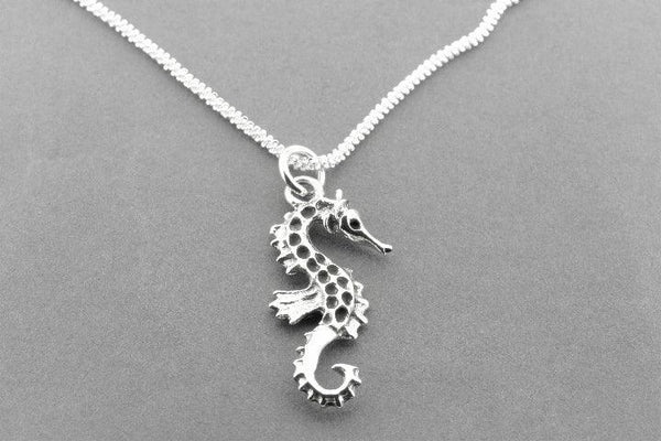 Seahorse pendant necklace - sterling silver - Makers & Providers