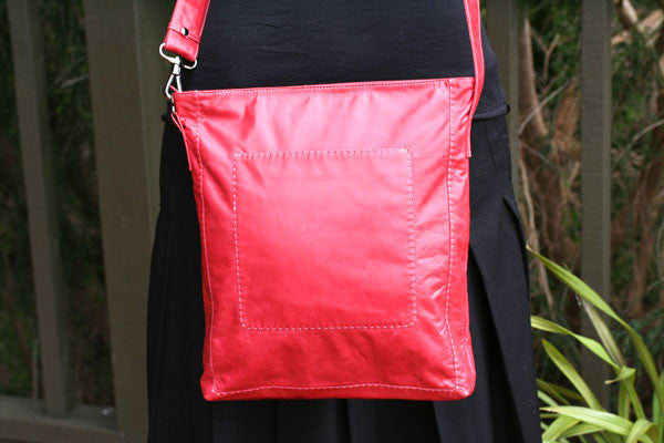patchpocket bag - red - Makers & Providers