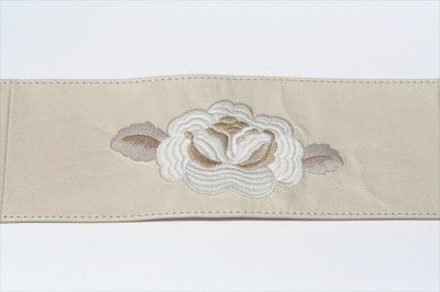 embroided belt - putty - Makers & Providers