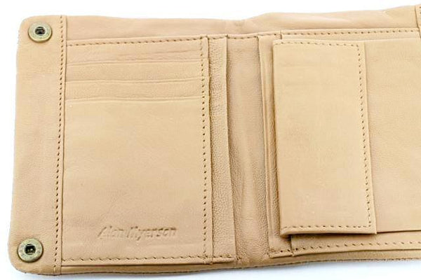 zip detail wallet - small - camel - Makers & Providers