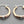 Load image into Gallery viewer, copper tubular hoop with silver band - Makers & Providers