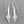 Load image into Gallery viewer, silver drop earring