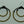 Load image into Gallery viewer, double brass beaded hoop - black - Makers & Providers