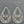 Load image into Gallery viewer, etched floral teardrop earring - Makers & Providers