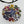 Load image into Gallery viewer, flower/resin pendant - circle on black silk - Makers & Providers