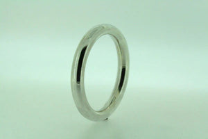 Circle tubular bangle - sterling silver - Makers & Providers