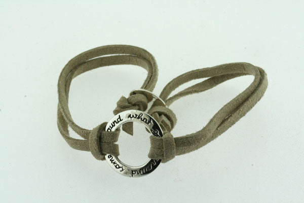 what goes around suede bracelet - sand - Makers & Providers