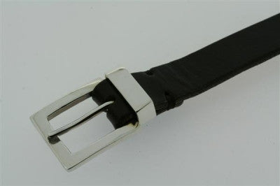 leather buckle bracelet - black - Makers & Providers