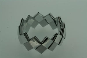 recycled bracelet - small - white/silver - Makers & Providers